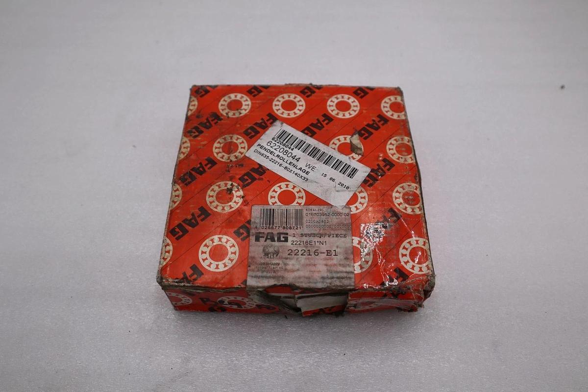 Used NEW FAG (Schaeffler) 22216-E1 Spherical Roller Bearing STOCK L220CC