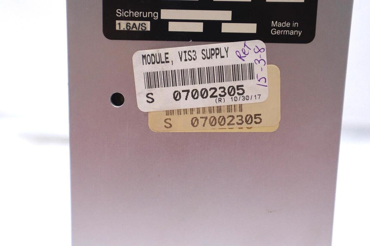SZ TESTSSYSTEME VIS21-SUPPLY POWER SUPPLY S/N 0029 44 STOCK #2760