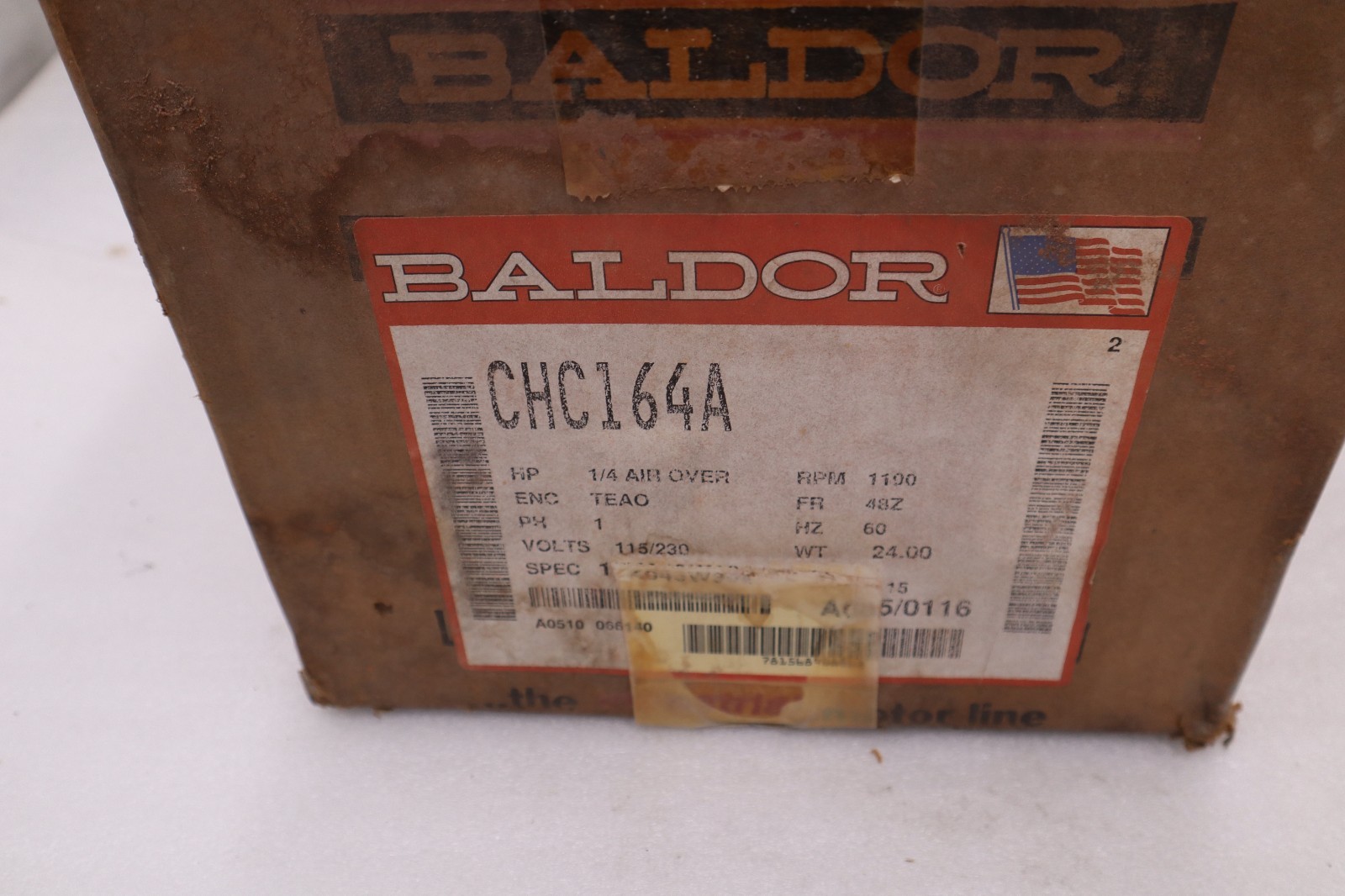 ABB CHC164A 0.25 HP AIR OVER 115/230 VOLTS 3.2/1.6 AMPS - STOCK SGF268