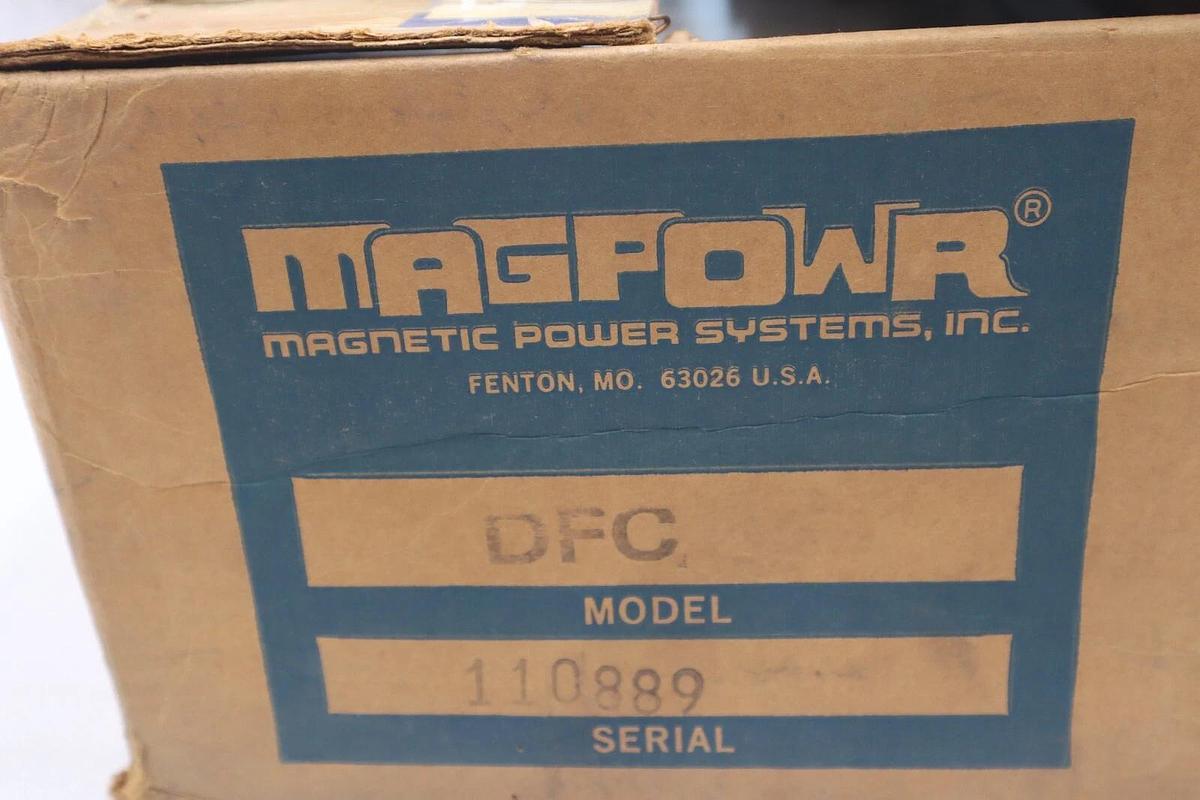 Used MAGPOWER MAGPOWR DFC MAGNETIC POWER SYSTEMS, INC CONTROL NEW STOCK 5125