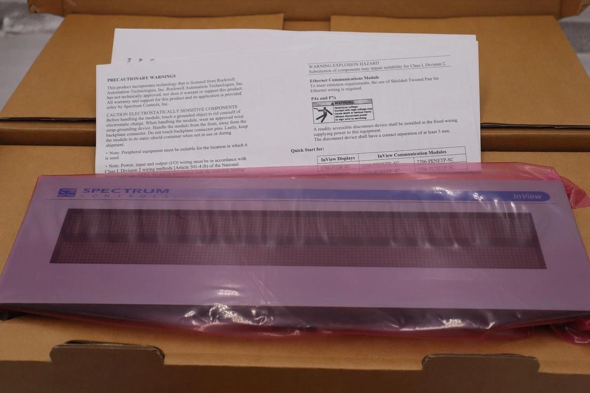 SPECTRUM CONTROLS 2706-P22R-SC / 2706P22RSC (NEW IN BOX) STOCK 2915