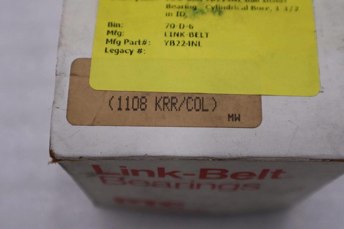 LINKBELT Fafnir 1108KRR+COL Bearing NEW OPEN BOX STK 5541CC