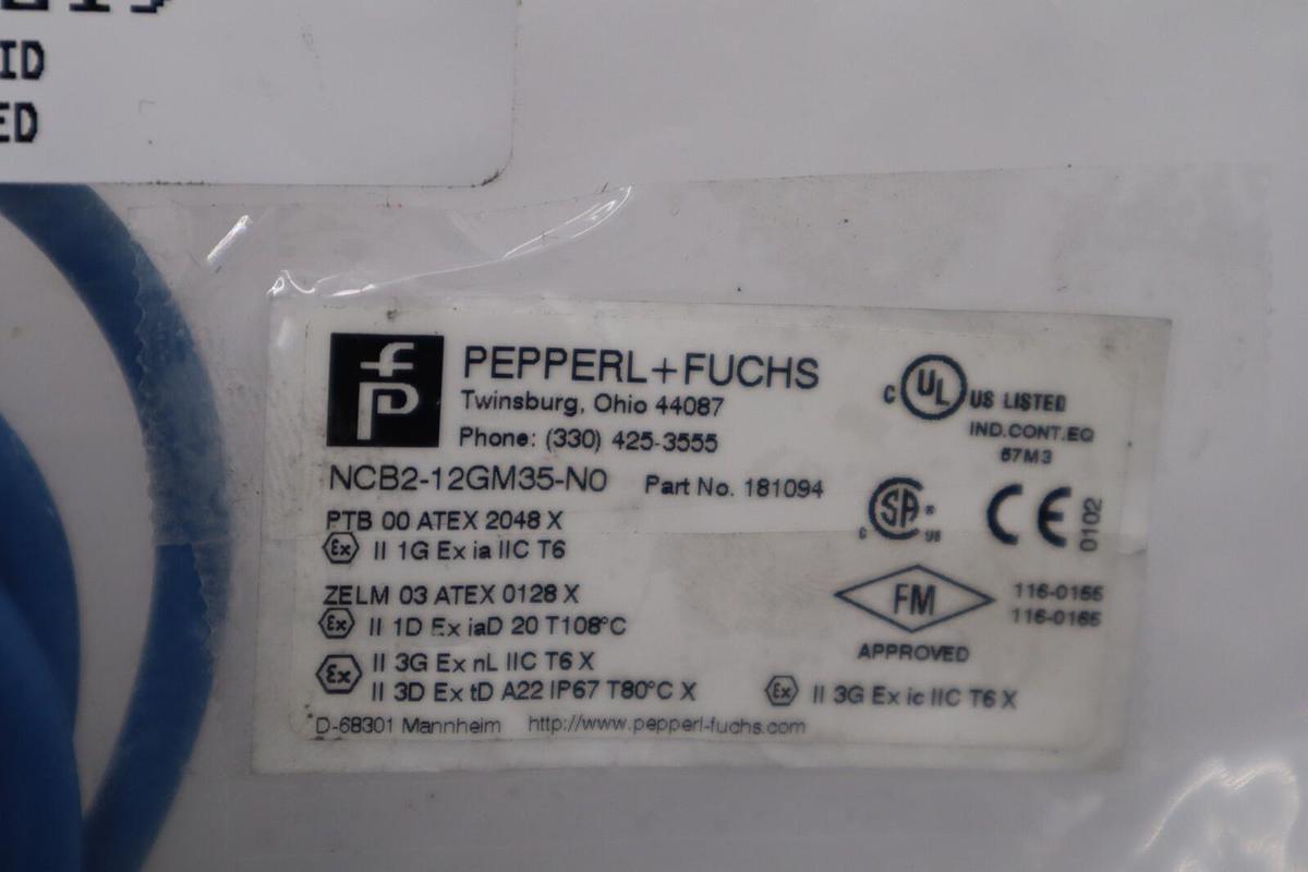 Used New In Box PEPPERL + FUCHS NCB2-12GM35-NO Inductive Proximity Switch STOCK L210C