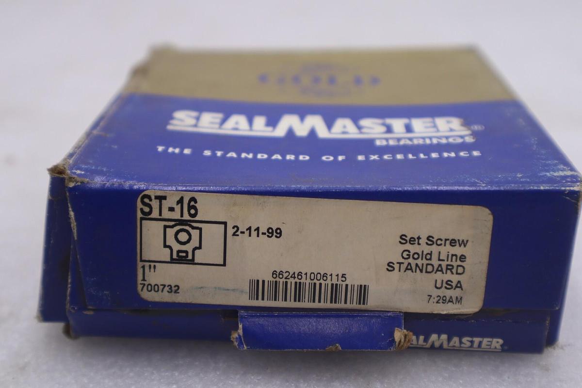 Used NEW OPEN BOX SealMaster ST-16 Take up Bearing 1" Bore STOCK B-738