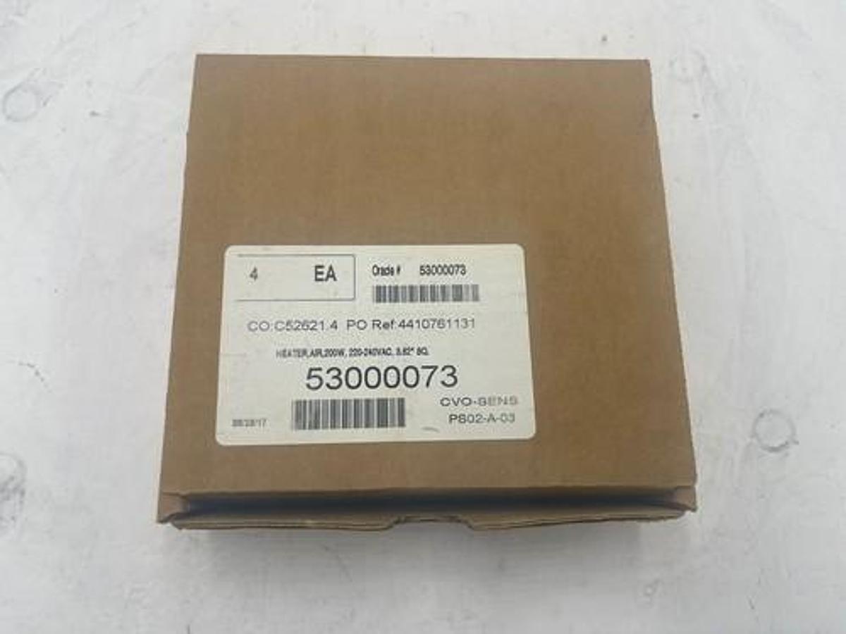 HEATER AIR PART 53000073 REV. B BOX OF 4 UNITS SOLD AS LOT STOCK 1618