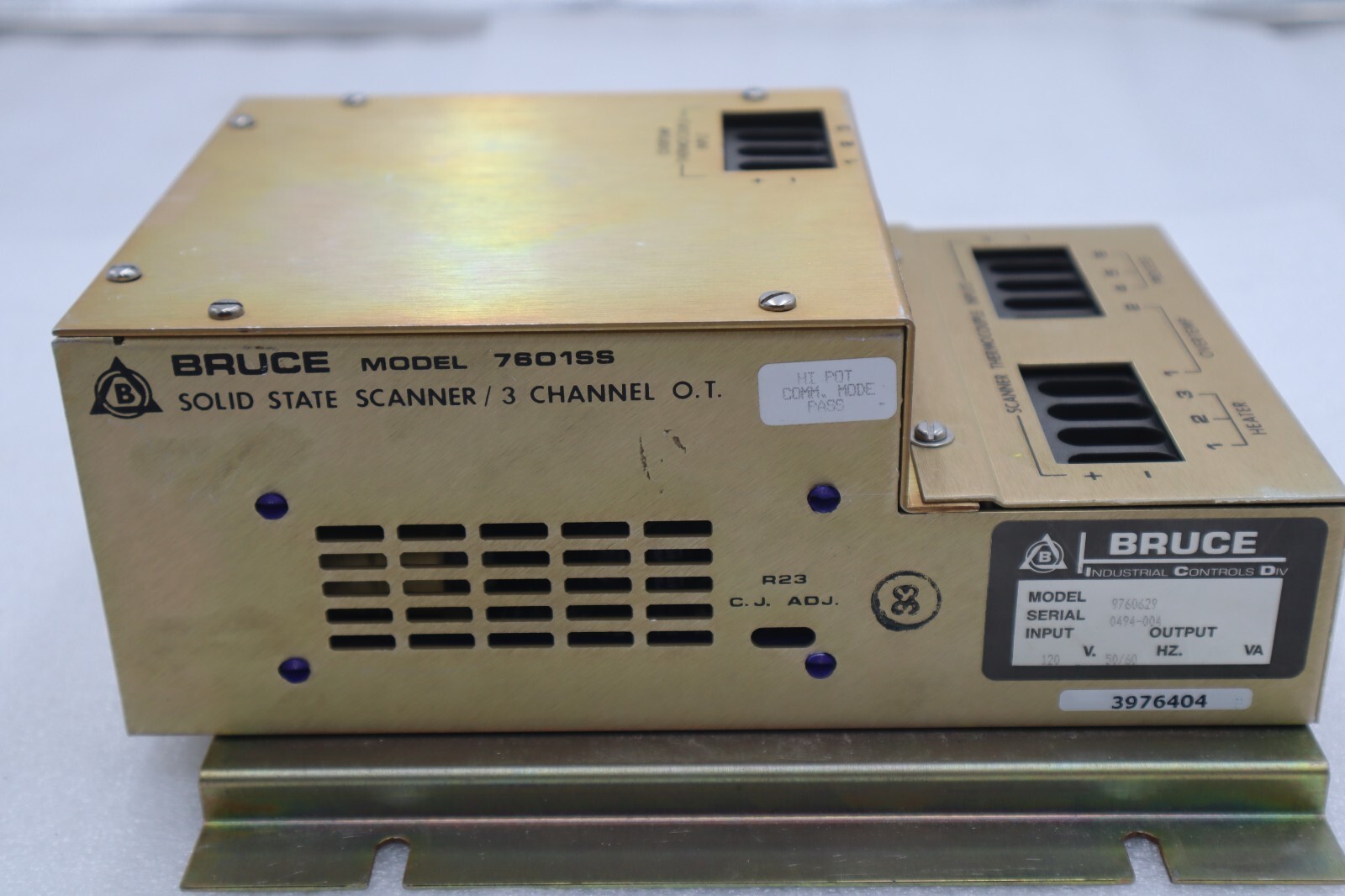 Used Bruce Technologies 7601SS Solid State Scanner 3Channel 120V 50/60HZ #2616