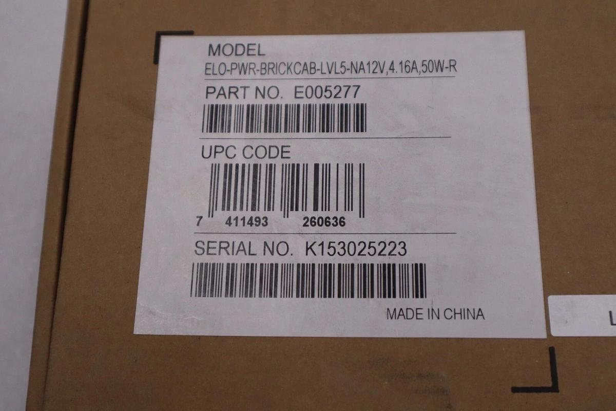 Used E005277 Power Brick & Cable Kit Power Adapter LCD Display STOCK H245