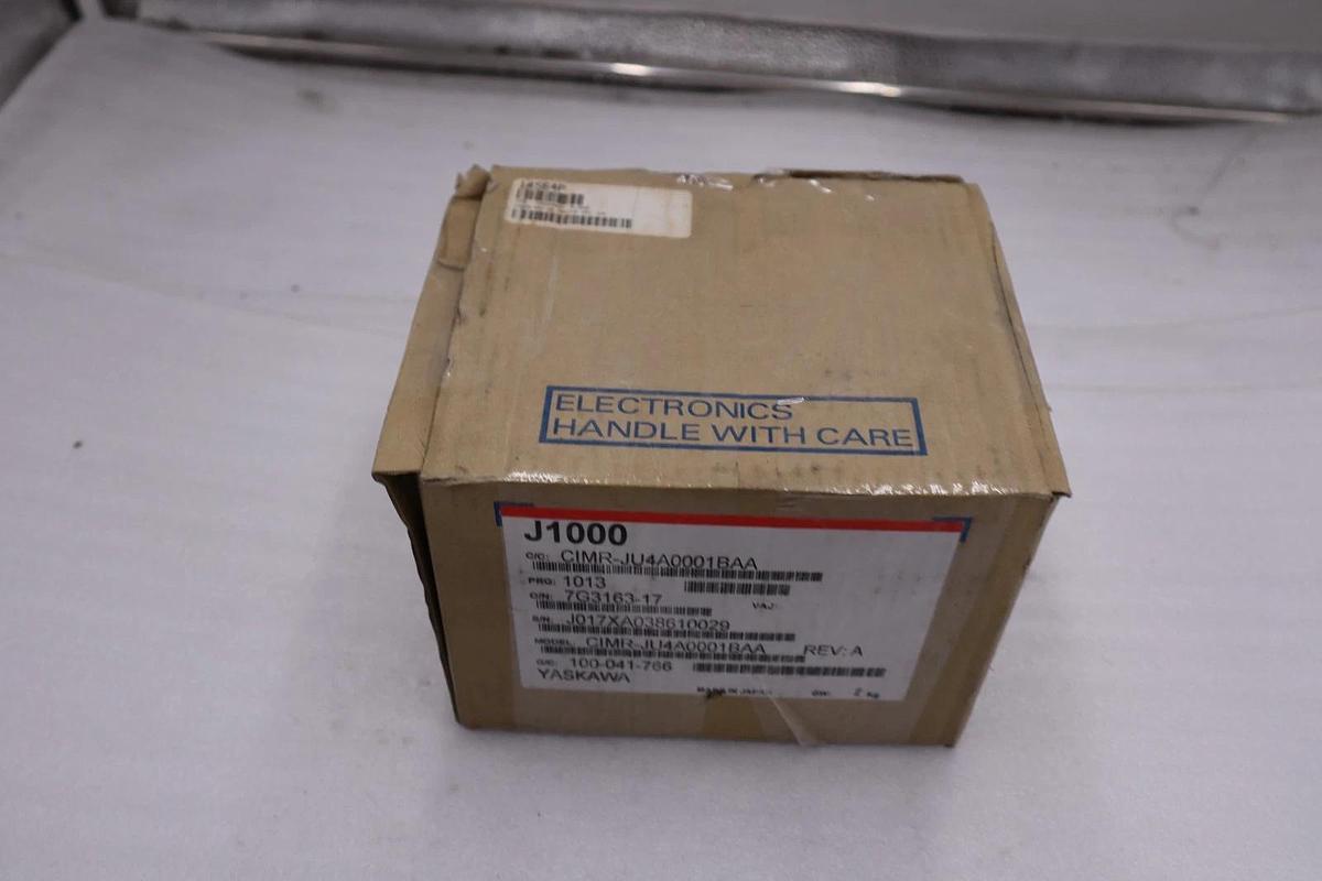 Used Yaskawa J1000 AC Drive CIMR-JU4A0001BAA Rev. A 3Ph NEW IN BOX STOCK CC278