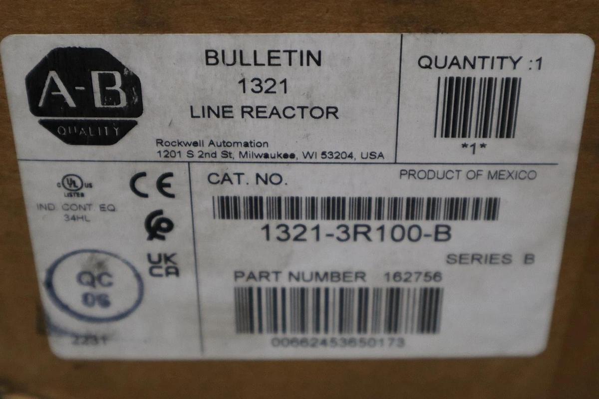 Used Allen Bradley 1321-3R100-B Line Reactor 0.3mh 3ph 690v-ac - STOCK GF507