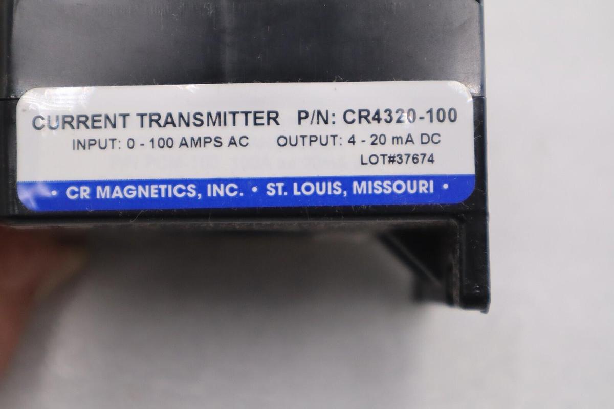 Used CR MAGNETICS CR4320-100 Current Transmitter NEW WITH BOX STOCK G651