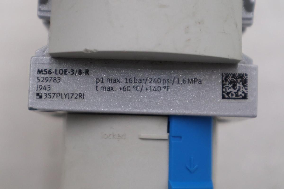 Used FESTO MS6-LOE-3/8-R / MS6LOE38R - NEW NO BOX - STOCK H1575
