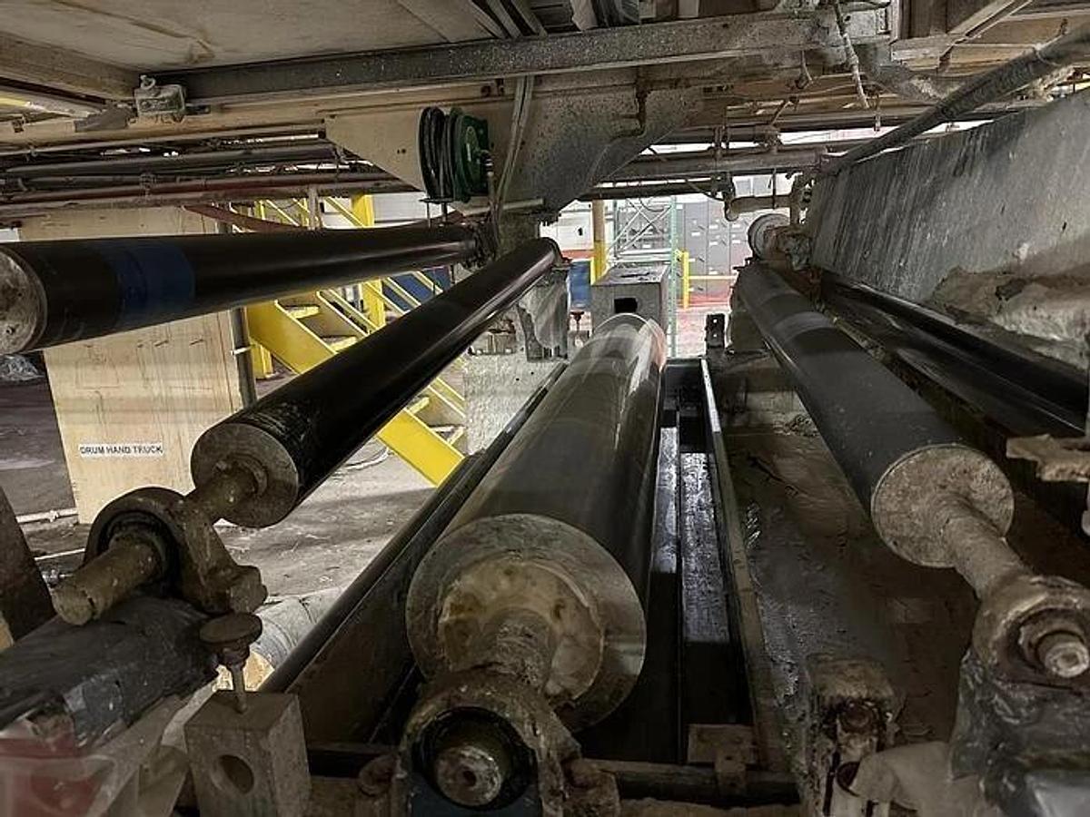 Used 62" BLACK CLAWSON AIR KNIFE COATER WITH MAYER ROD ASSEMBLY