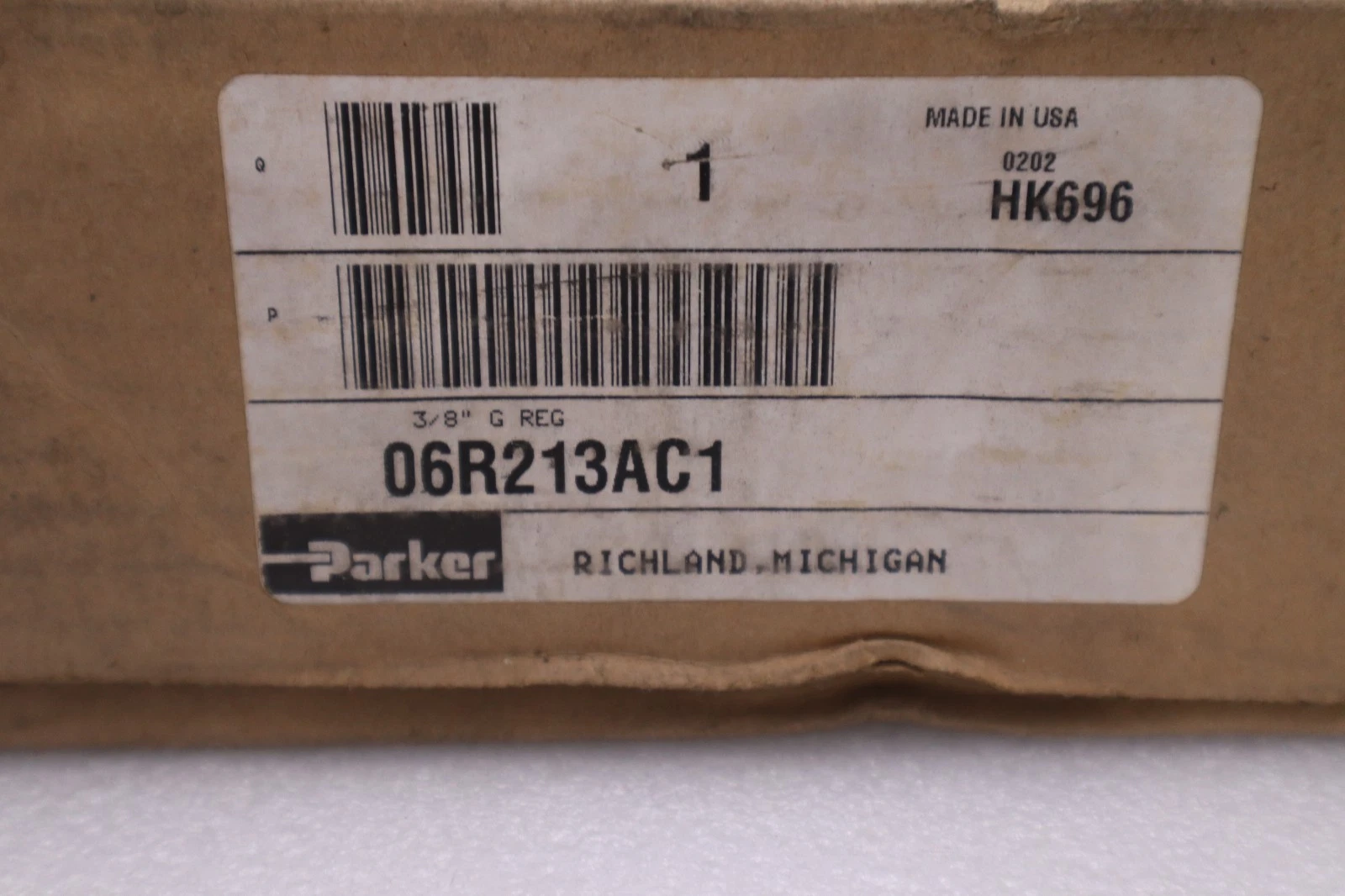 Used PARKER 06R213AC1 G3/8" Pneumatic Regulator - STOCK GF1350