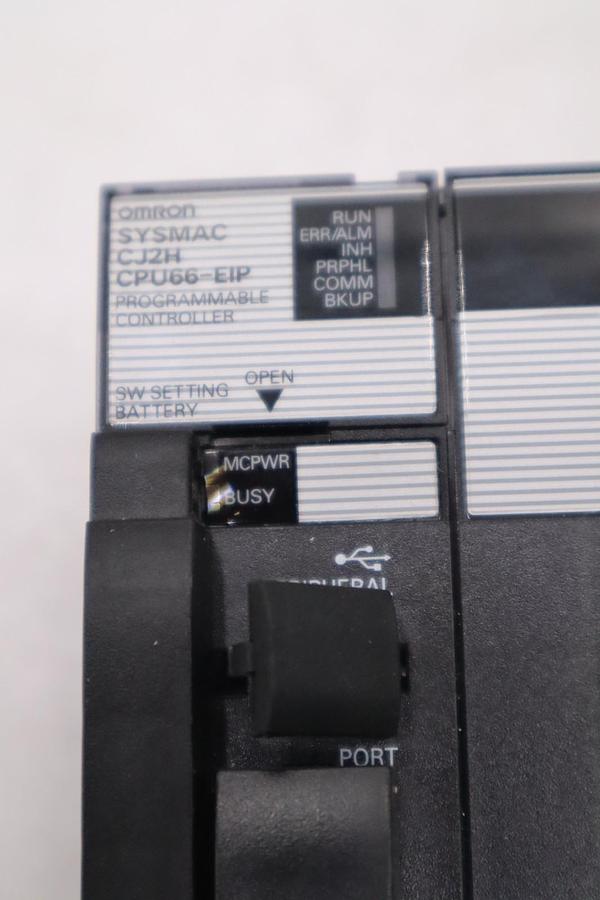 Used Omron SYSMAC CJ2H-CPU66-EIP PLC CPU EtherNet/IP Controller Unit STOCK 5892A