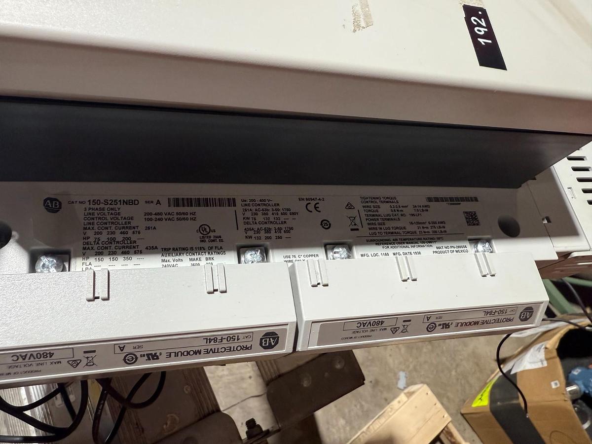 Used ALLEN BRADLEY 150-S251NBD /A SMC-50 Soft Starter 251A 480V 150S251NBD (AS SHOWN)