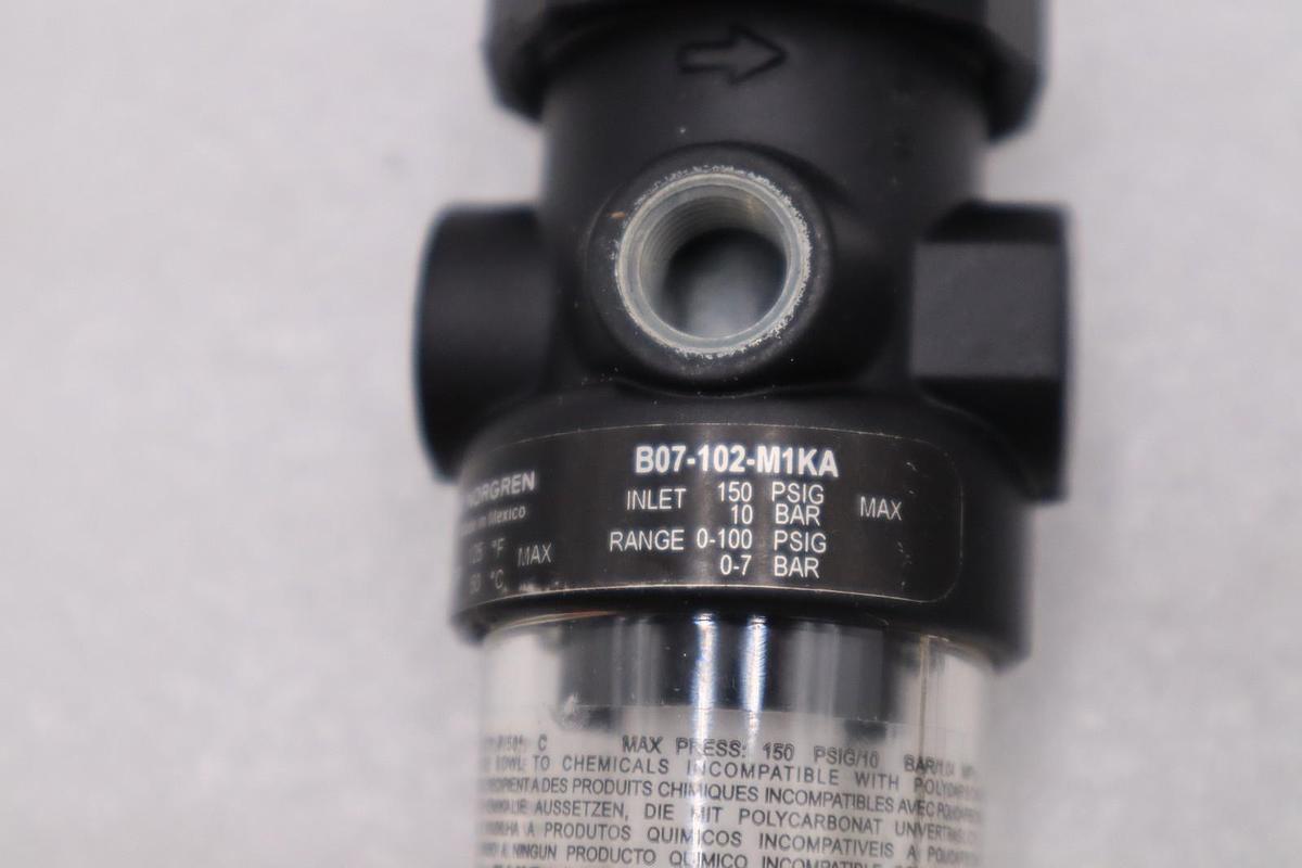 NORGREN B07-102-M1KA Filter Regulator 1/8" PTF Port Manual Drain STOCK H1253A