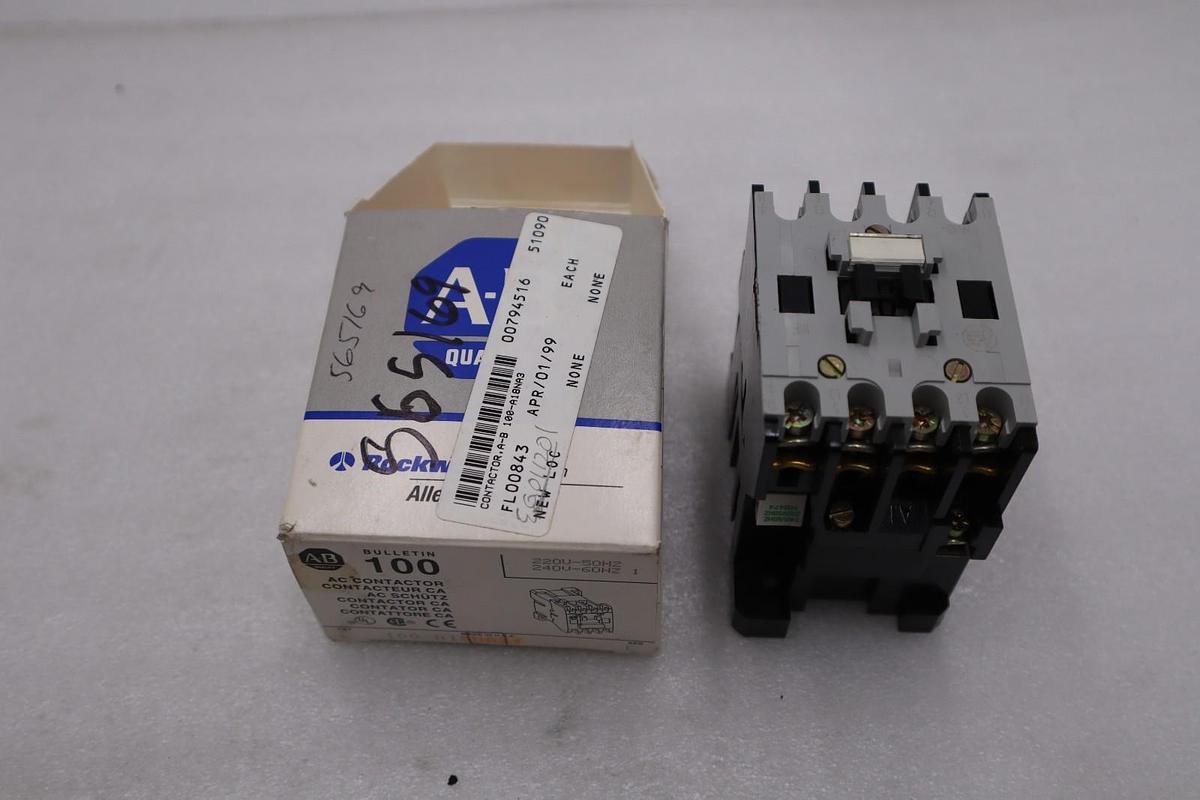 Used NEW ALLEN BRADLEY 100-A18NA3 SERIES C CONTACTOR STOCK K2085CC