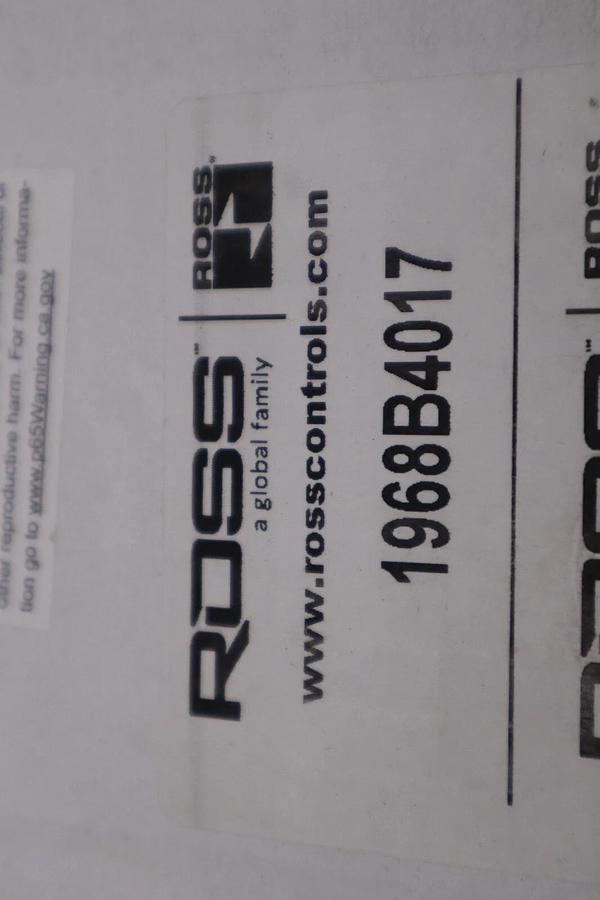 Used ROSS CONTROLS 1968B4017 / 1968B4017 (BRAND NEW) STOCK H40A