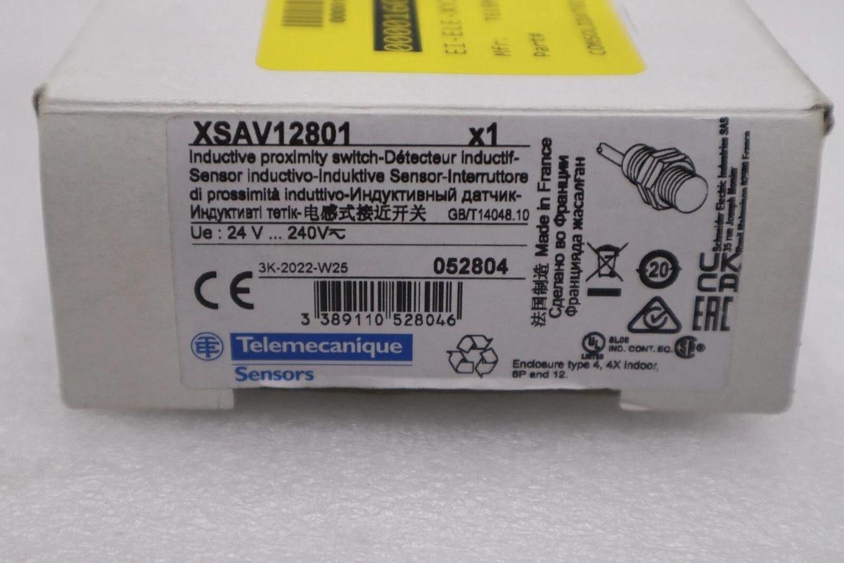 NEW TELEMECANIQUE XSAV12801 INDUCTIVE PROXIMITY SENSOR STOCK G619A