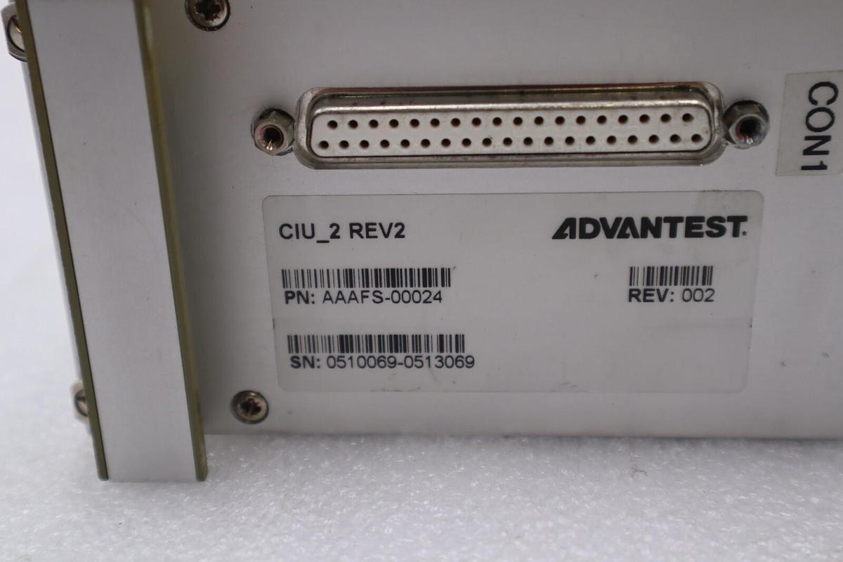 Used ADVANTEST CIU_2 REV2 AAAFS-00024 REV002 STOCK #2867