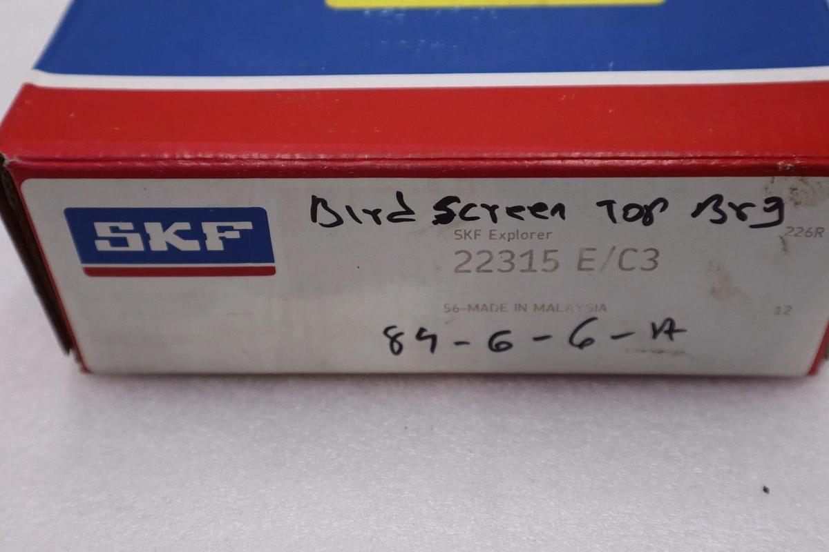 Used SKF 22315 E/C3 Spherical Roller Bearing - NEW - STOCK 2933CC