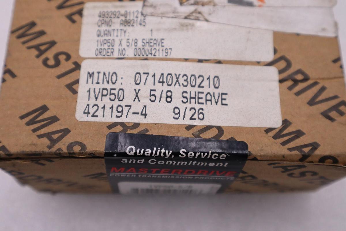 NEW IN BOX 1VP50-5/8 - MasterDrive STOCK H838A