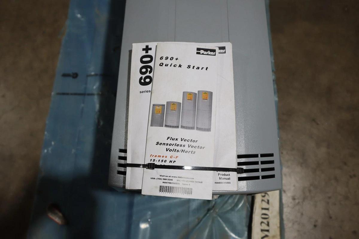 Used PARKER SSD DRIVES 690+0060/460/1BN 60 HP 380-460 VAC 690 SERIES - STOCK SGF-85