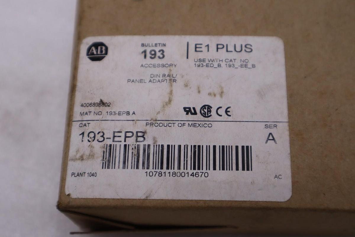 NEW Allen Bradley 193-EPB E1 PLUS STOCK H811A