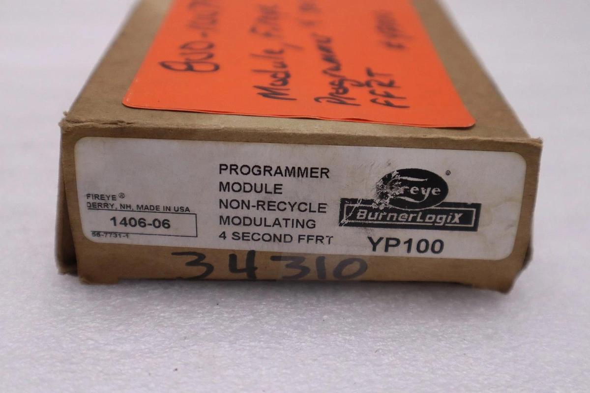 Used Fireye YP100 Programmer Module Non-Recycle Modulating 4 Second STOCK 2895A