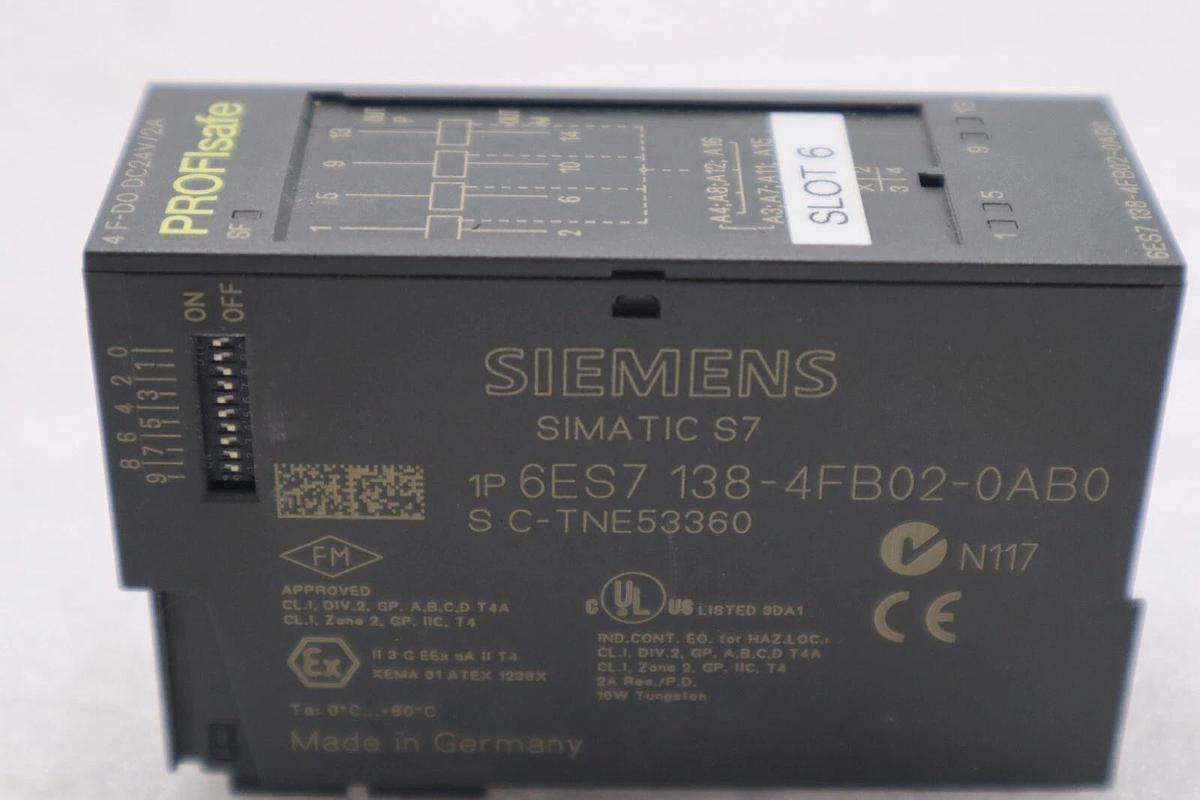 Used SIEMENS 6ES7 138-4FB02-0AB0 SIMATIC S7 ELECTRONIC CONTROL MODULE STOCK K-3942