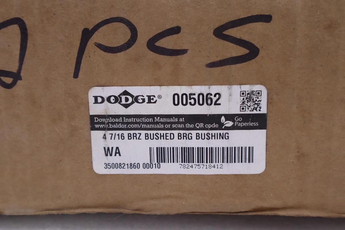Dodge 005062 4 7/16 BRZ Brushed BRG Bushing  #4019