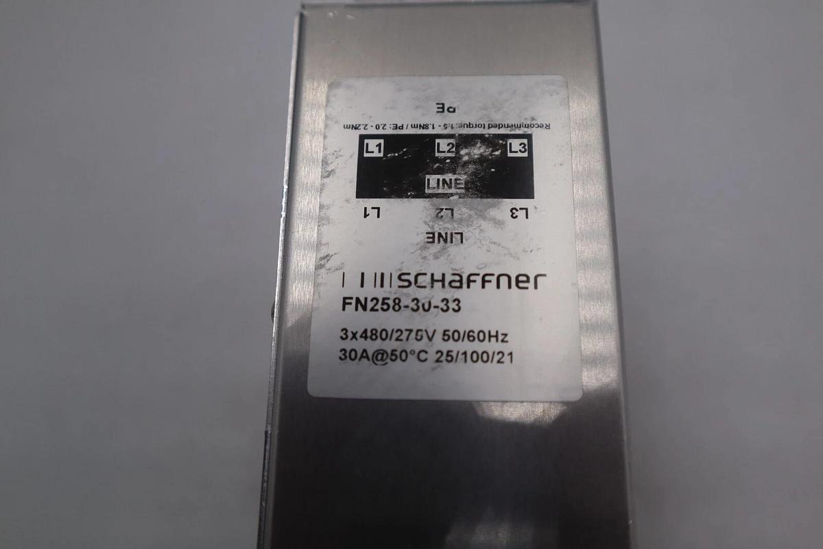 Used SCHAFFNER EMC FN258-30-33 STOCK 2212-A