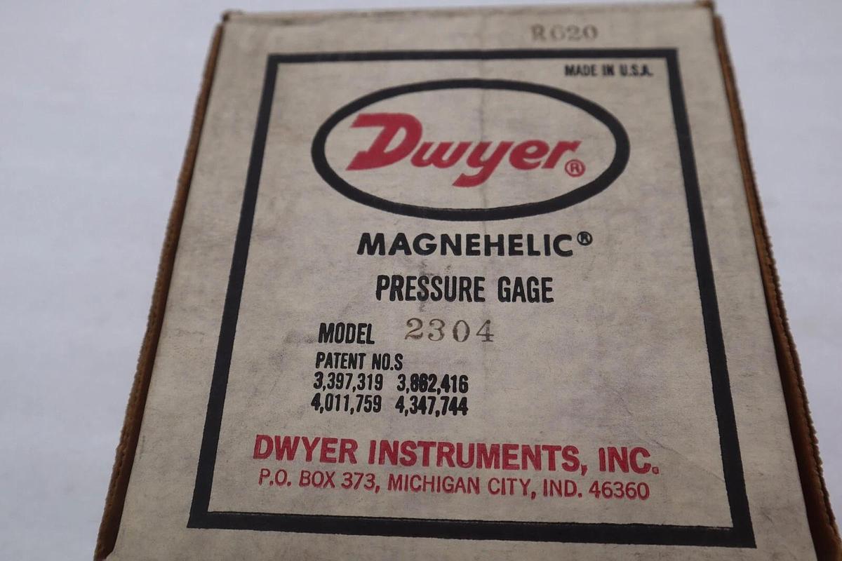 NEW OPEN BOX DWYER 2304 MAGNEHELIC DIFFERENTIAL PRESSURE GAGE STOCK 2031-A