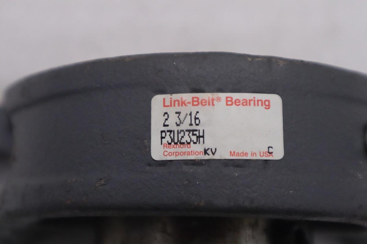 Used NEW OPEN BOX Link Belt P3U235H 2 3/16'' 2-Bolt Pillow Block Bearing STOCK B-774
