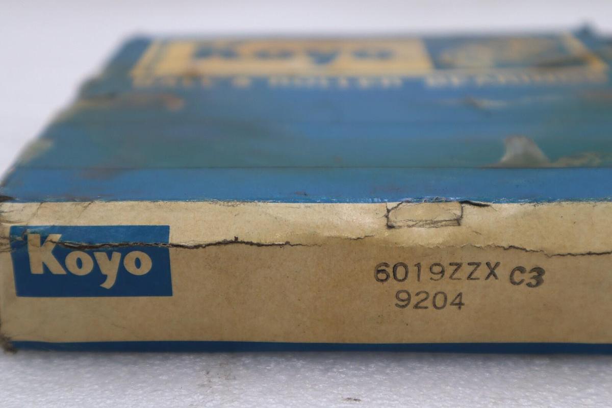 Used KOYO 6019ZZX DEP GROOVE BALL BEARING STOCK #B-859