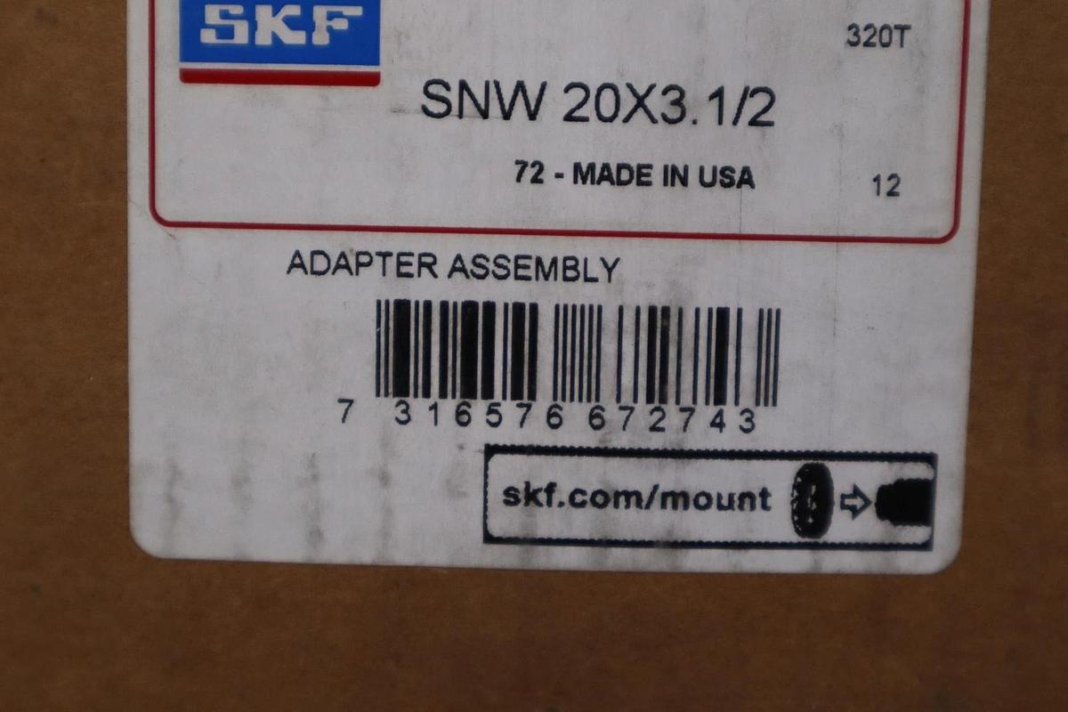 Used SNW20X3.1/2 - SKF - Bearing Unit - NEW IN BOX - STOCK 3108CC