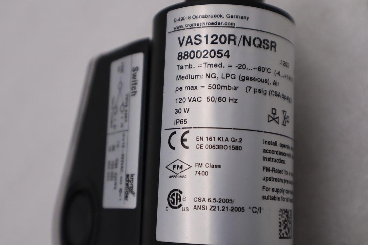 Used Honeywell Kromschroder VAS120R/NQSR 88002054 STOCK H1129