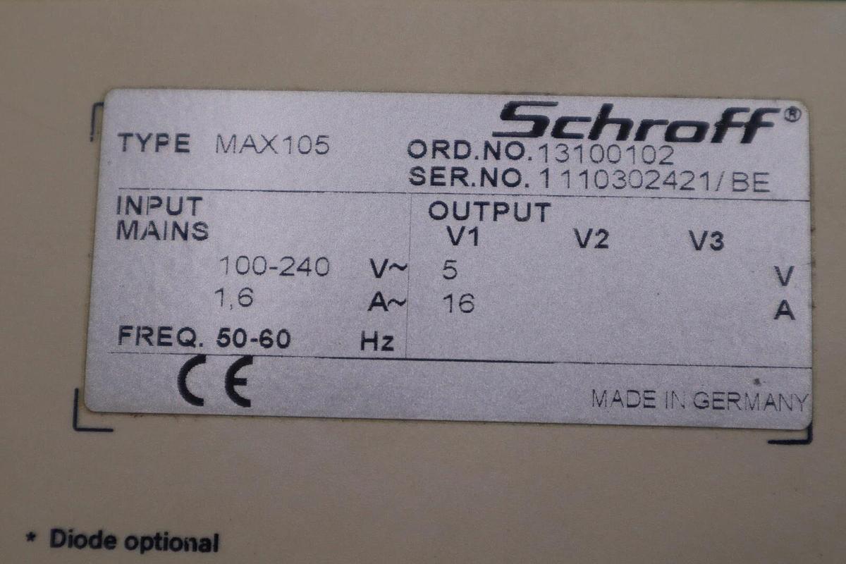 Used NEW IN BOX PENTAIR SCHROFF 13100-102 / 13100102 POWER SUPPLY STOCK H478