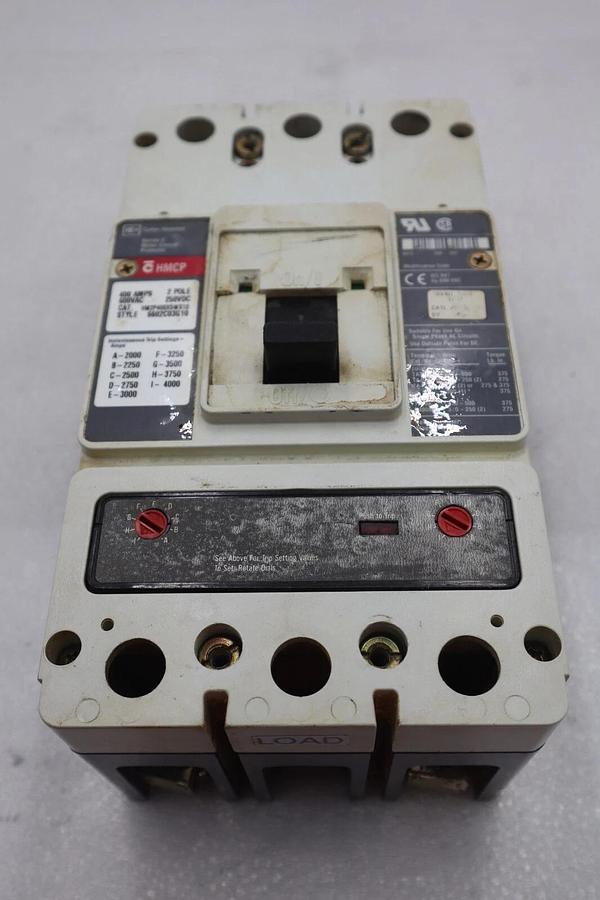 Used CUTLER-HAMMER HM2P400X5WS10 MOTOR CIRCUIT PROTECTOR SERIES C 600VAC STOCK #3221