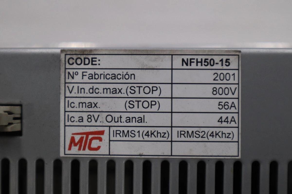 Used MTC Montelec Bus Charging Module NFH50-15 STOCK 2589-A