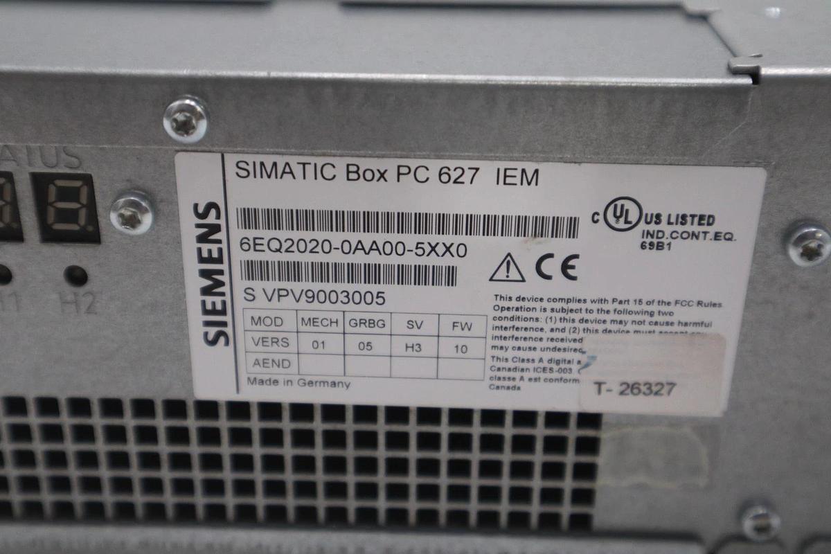 Used Siemens 6EQ2020-0AA00-5XX0 Simatic Box Pc STOCK SGF115