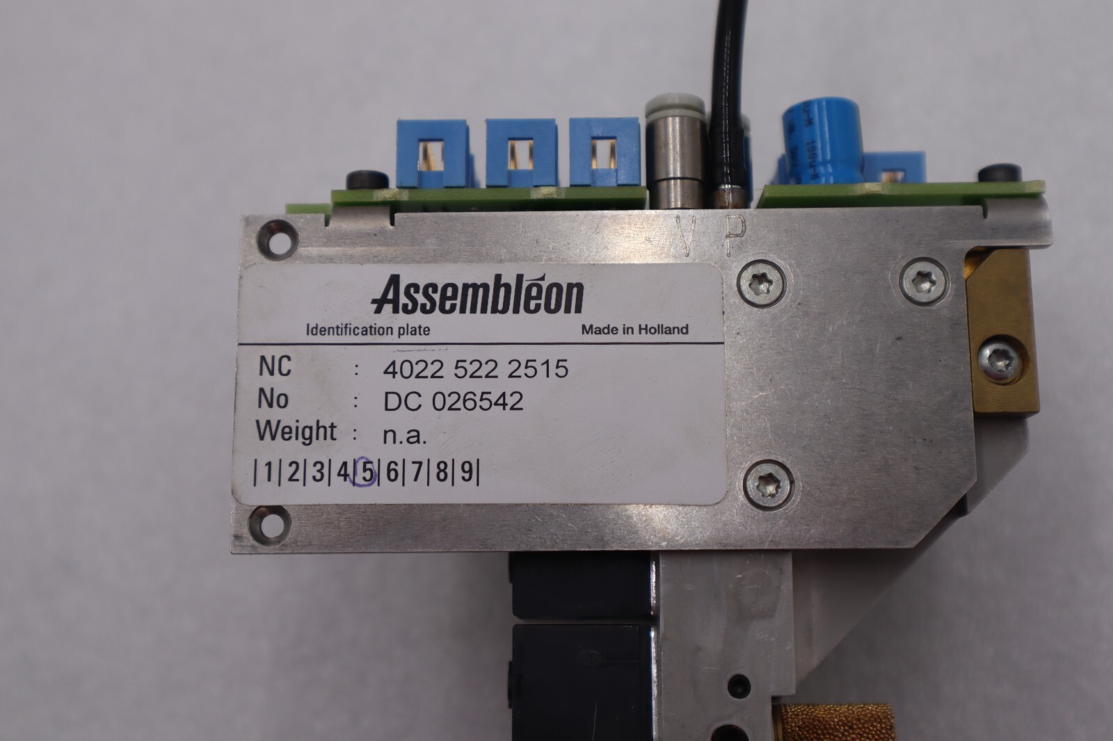 Assembleon Plate 4022 522 2515 DC 026542 Process Assembly New #K-1878