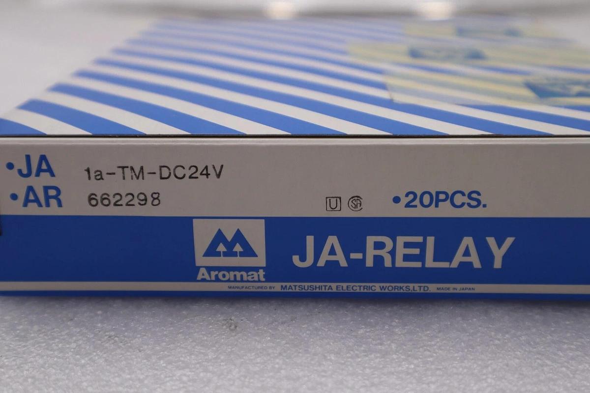 Used AROMAT 1A-TM-DC24V JA-RELAY NEW LOT OF 20 STOCK #K-1201A