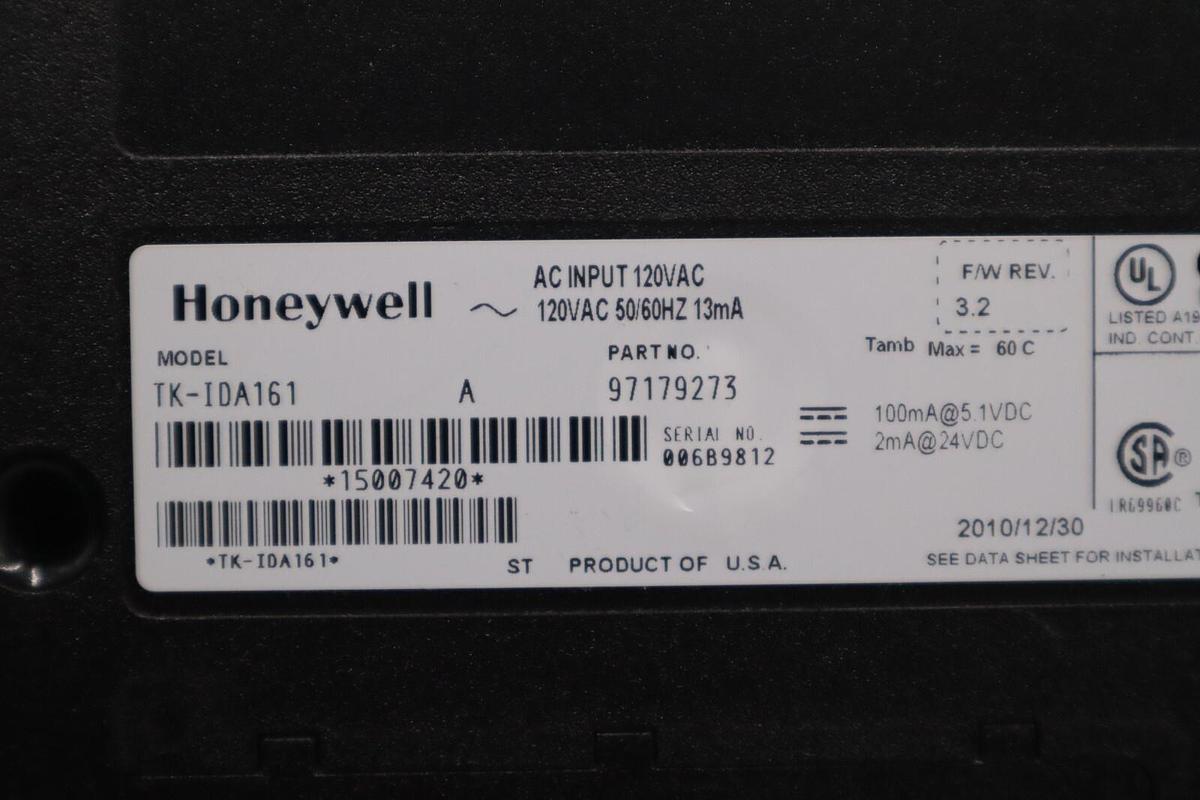 Used HONEYWELL TK-IDA161 97179273 DIGITAL INPUT MODULE 120VAC STOCK K-472