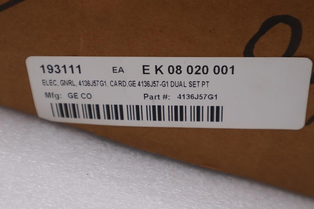 NEW IN BOX General Electric 4136J57G1/ 4136J57-G1 Dual Set-Up Board STOCK G525