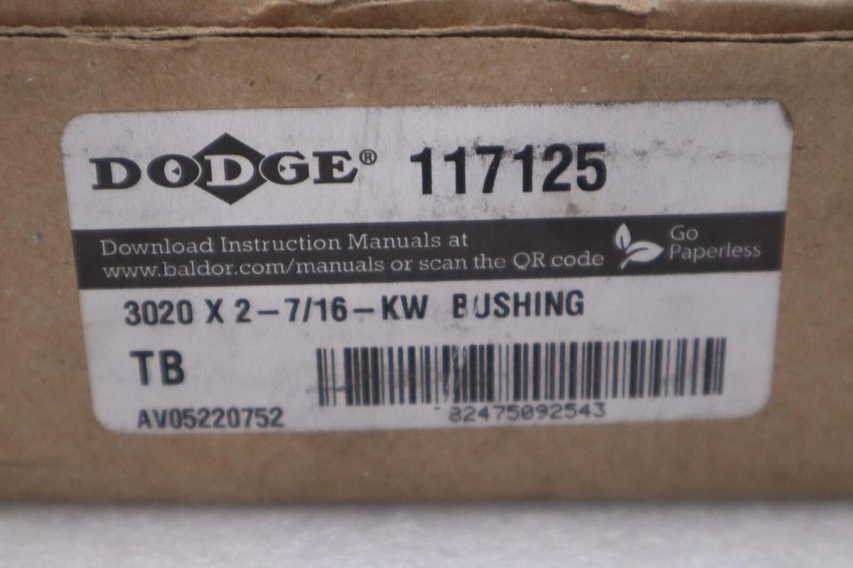 NEW Dodge 117125 Taper Lock  3020  X  2-7/16 STOCK H97A