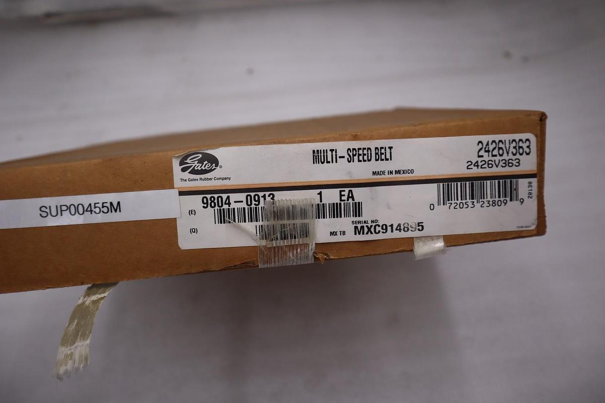 GATES 2426V363 / 9804-0913 MULTI SPEED BELT - NEW IN BOX - STOCK GF1389