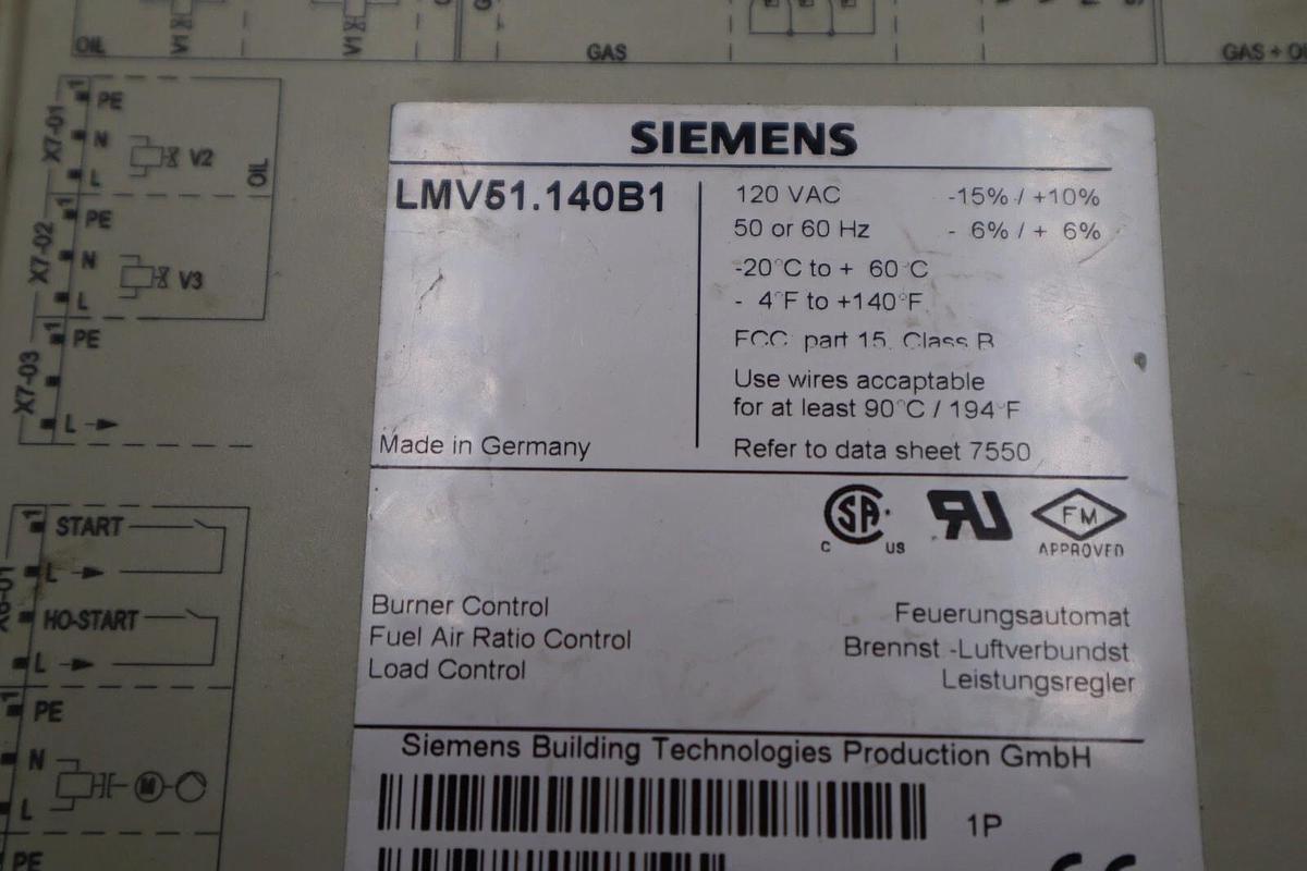 Used Siemens LMV51.140B1 Burner Control Fuel Air Ratio Load Landis Staefa STOCK 5302