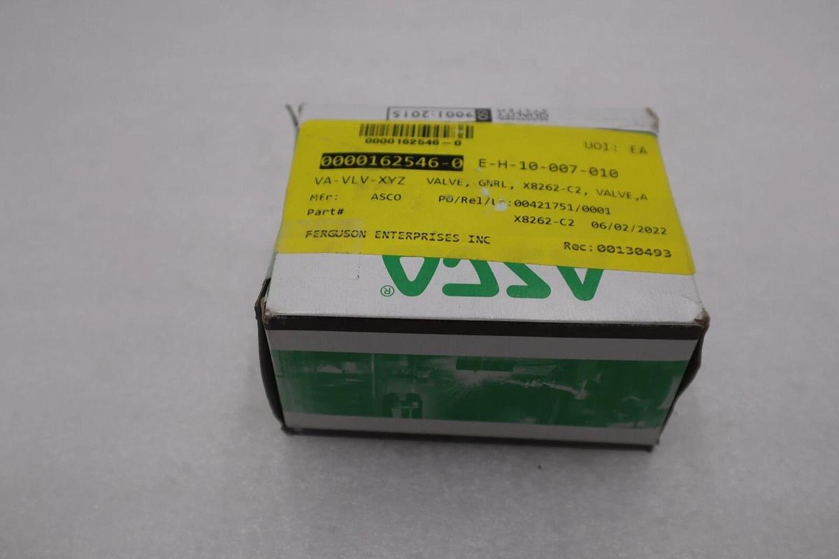 NEW OPEN BOX Asco Red-Hat X8262C00213200 Solenoid Valve Coil STOCK G827A