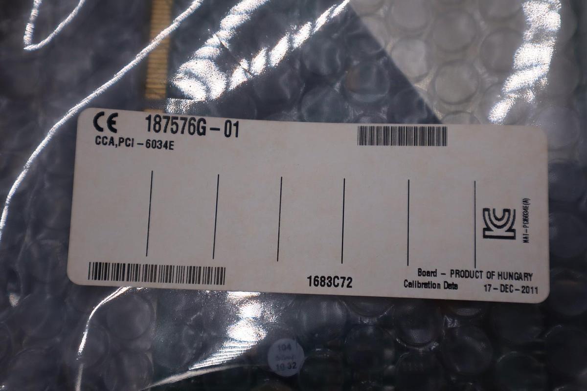 NEW SEALED National Instruments PCI-6034E Multifunction I/O Board STOCK H577A